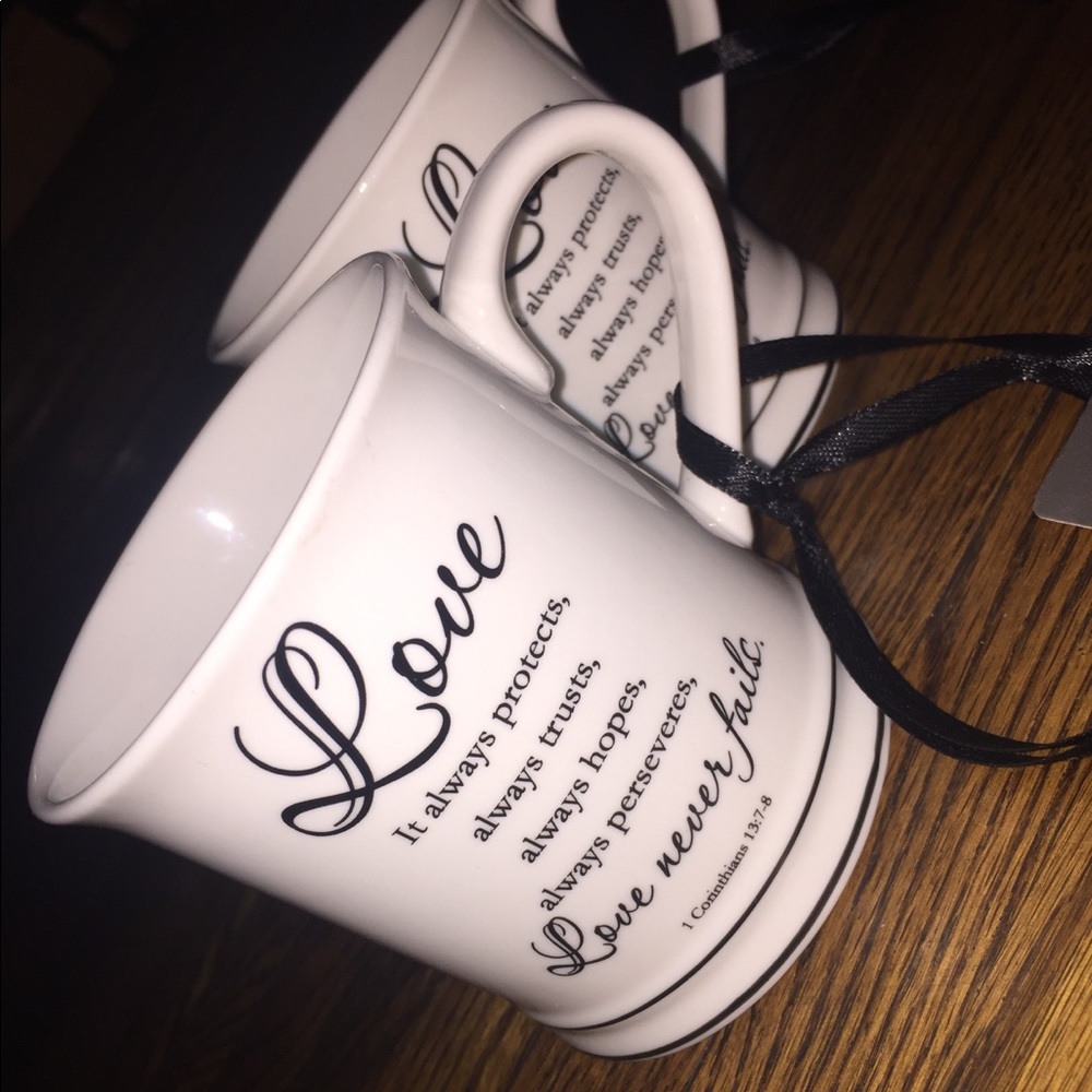 Set of Two Love Coffee Mugs